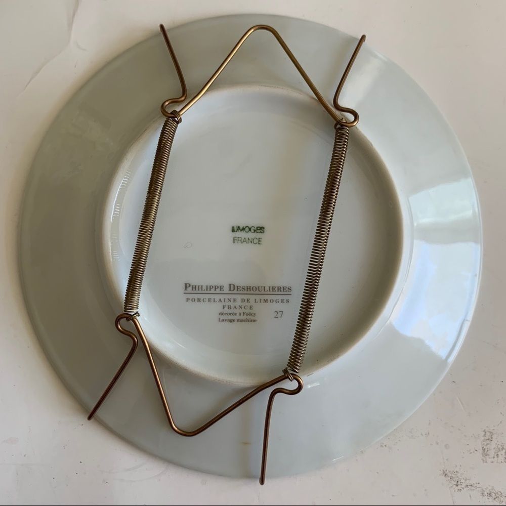 4 Philippe Deshoulieres Limoges golfer plates - Picture 6 of 6
